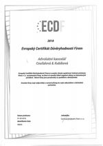 Certifikát ECDF